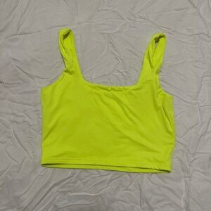 Neon Yellow Spandex Top